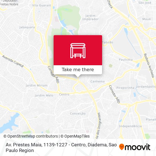 Av. Prestes Maia, 1139-1227 - Centro, Diadema map