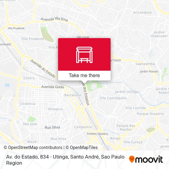 Av. do Estado, 834 - Utinga, Santo André map