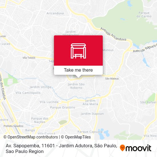 Av. Sapopemba, 11601 - Jardim Adutora, São Paulo map