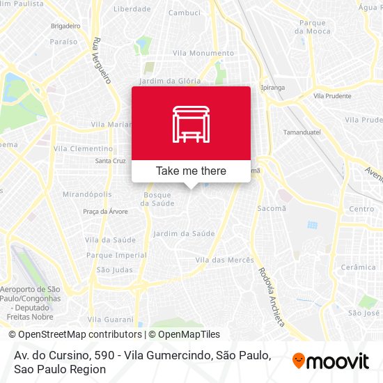 Av. do Cursino, 590 - Vila Gumercindo, São Paulo map