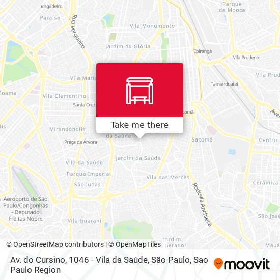 Av. do Cursino, 1046 - Vila da Saúde, São Paulo map