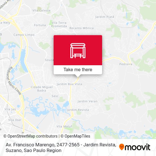 Av. Francisco Marengo, 2477-2565 - Jardim Revista, Suzano map