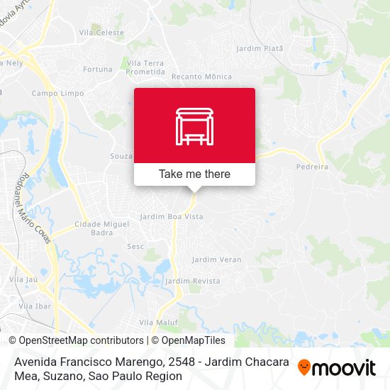 Avenida Francisco Marengo, 2548 - Jardim Chacara Mea, Suzano map