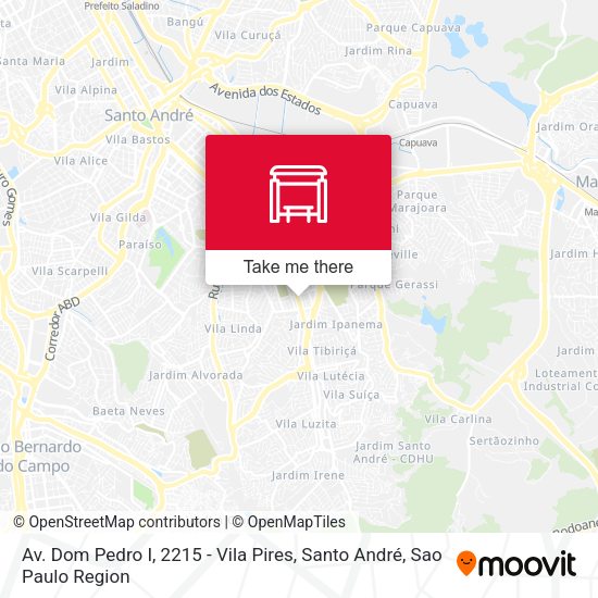 Av. Dom Pedro I, 2215 - Vila Pires, Santo André map