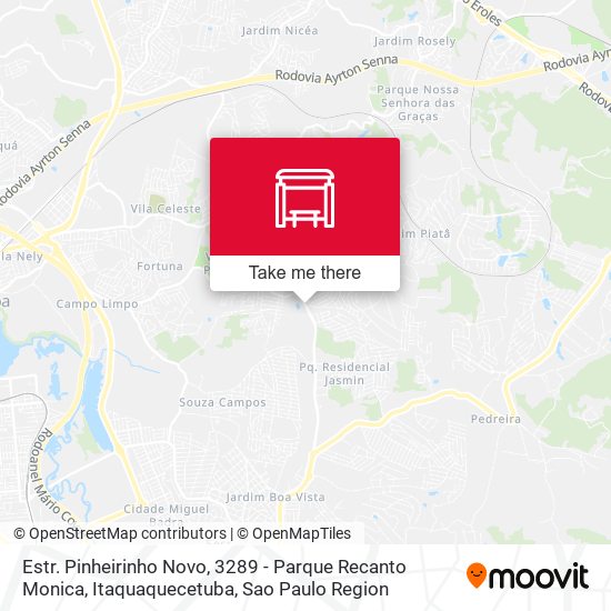 Estr. Pinheirinho Novo, 3289 - Parque Recanto Monica, Itaquaquecetuba map