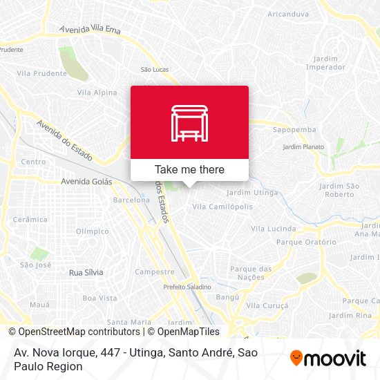 Av. Nova Iorque, 447 - Utinga, Santo André map