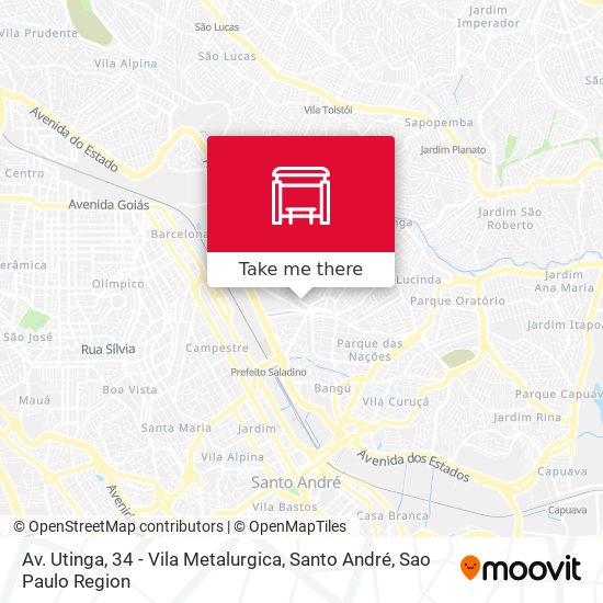 Av. Utinga, 34 - Vila Metalurgica, Santo André map