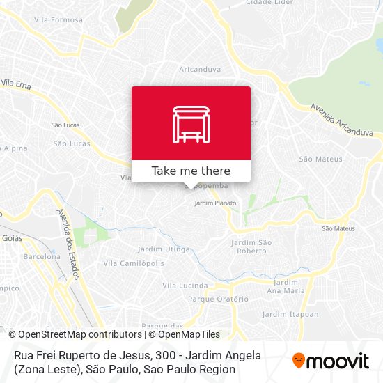 Rua Frei Ruperto de Jesus, 300 - Jardim Angela (Zona Leste), São Paulo map