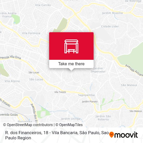 R. dos Financeiros, 18 - Vila Bancaria, São Paulo map