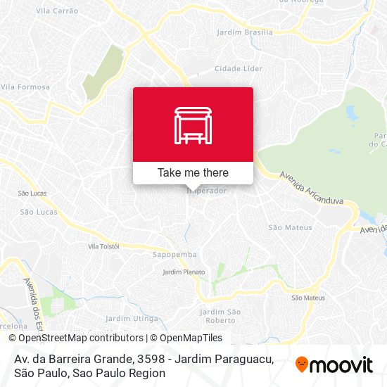 Av. da Barreira Grande, 3598 - Jardim Paraguacu, São Paulo map