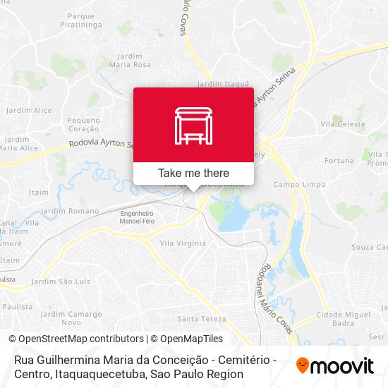 Rua Guilhermina Maria da Conceição - Cemitério - Centro, Itaquaquecetuba map