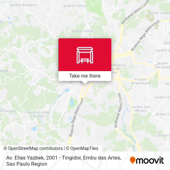Av. Elias Yazbek, 2001 - Tingidor, Embu das Artes map