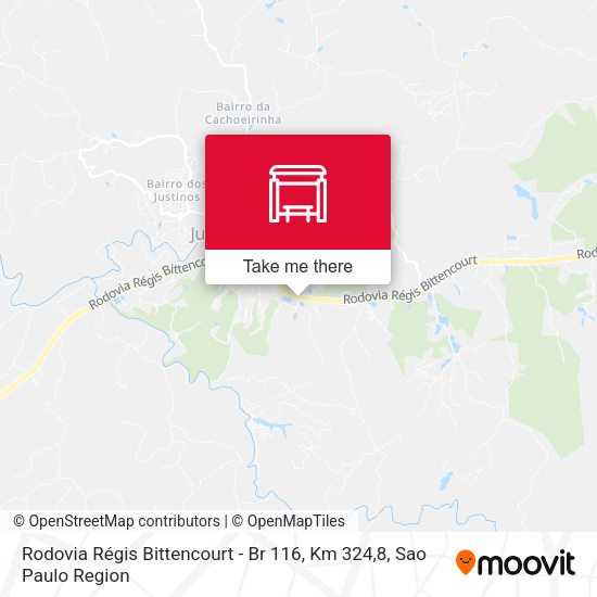 Rodovia Régis Bittencourt - Br 116, Km 324,8 map