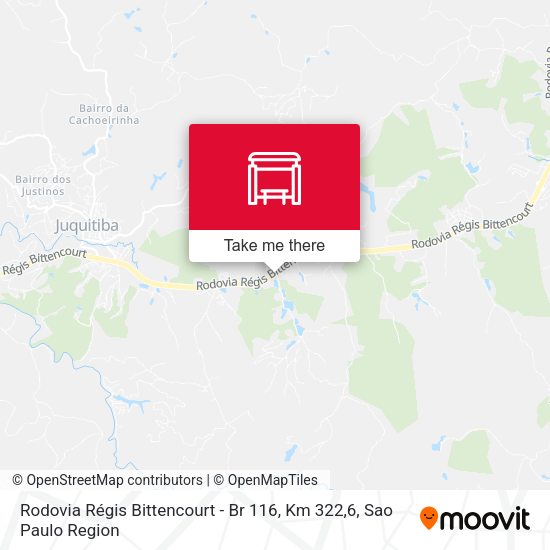 Rodovia Régis Bittencourt - Br 116, Km 322,6 map