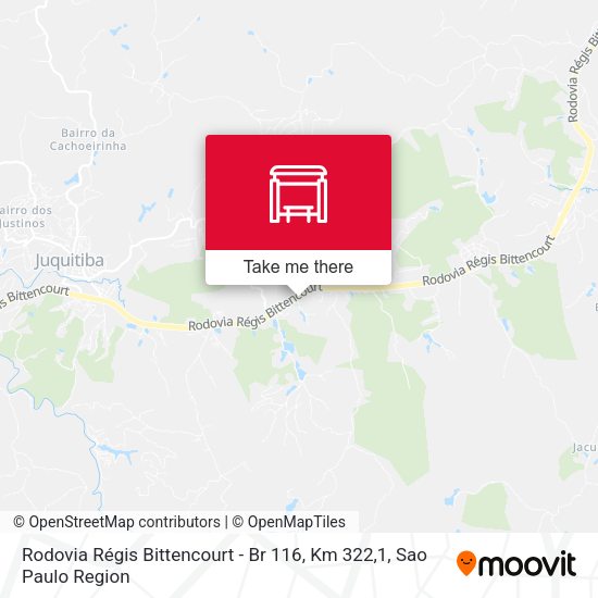Rodovia Régis Bittencourt - Br 116, Km 322,1 map