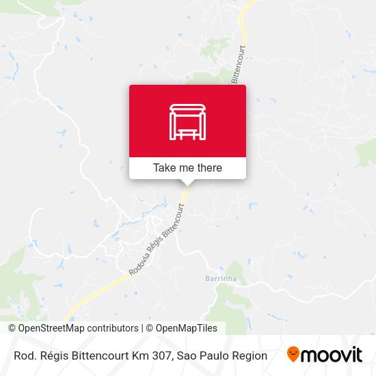 Rod. Régis Bittencourt Km 307 map