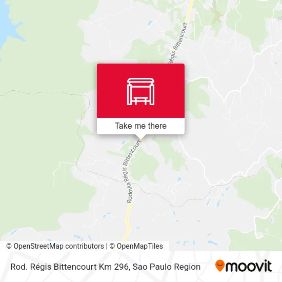 Rod. Régis Bittencourt Km 296 map