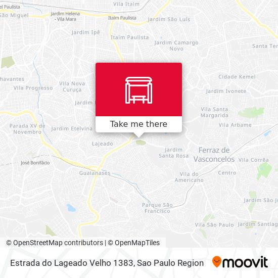 Estrada do Lageado Velho 1383 map