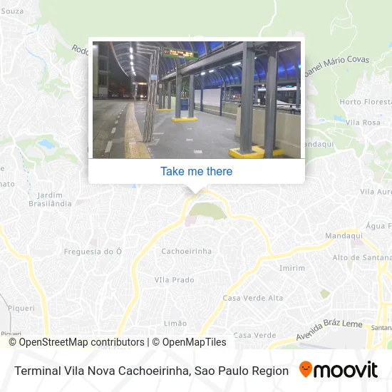 Terminal Vila Nova Cachoeirinha map