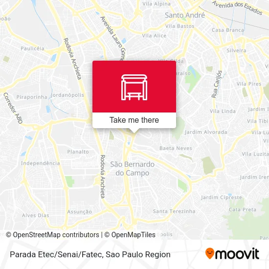 Parada Etec/Senai/Fatec map