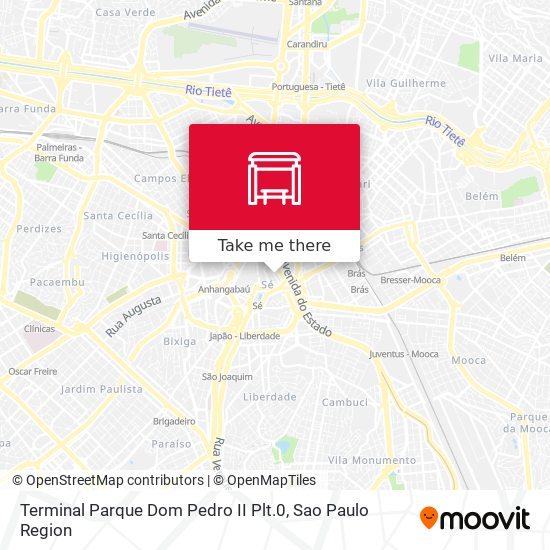 Terminal Parque Dom Pedro II Plt.0 map