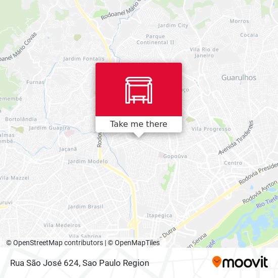 Rua São José 624 map