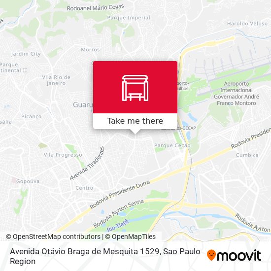 Avenida Otávio Braga de Mesquita 1529 map