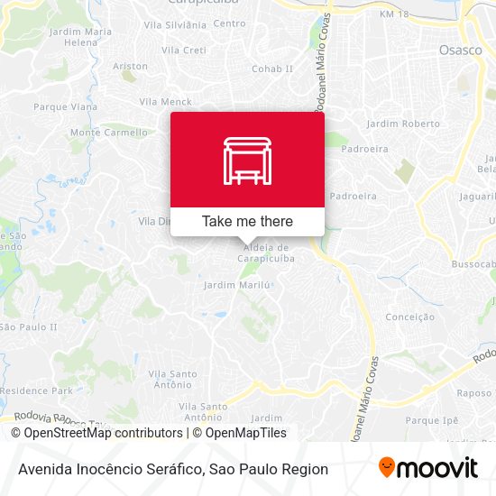 Avenida Inocêncio Seráfico map