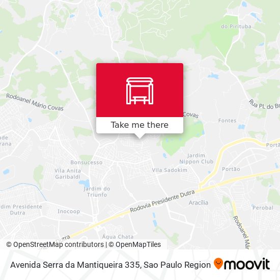 Avenida Serra da Mantiqueira 335 map