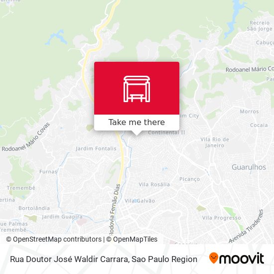 Rua Doutor José Waldir Carrara map