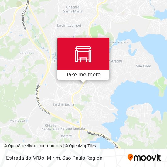 Estrada do M'Boi Mirim map