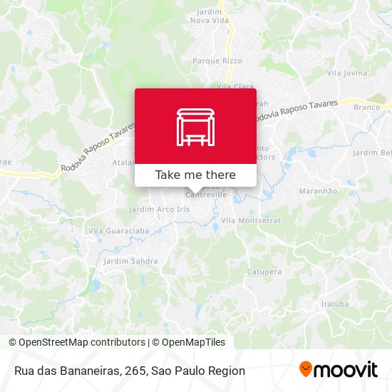 Rua das Bananeiras, 265 map