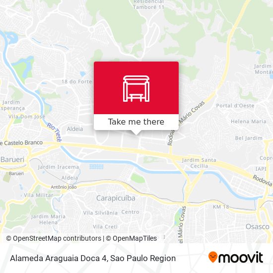 Alameda Araguaia Doca 4 map
