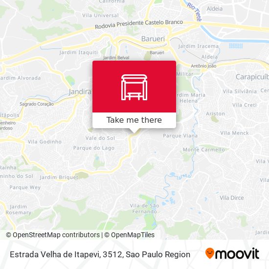 Estrada Velha de Itapevi, 3512 map
