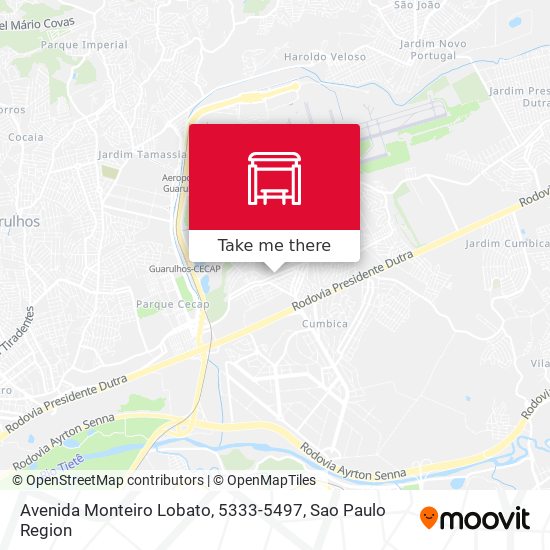 Avenida Monteiro Lobato, 5333-5497 map