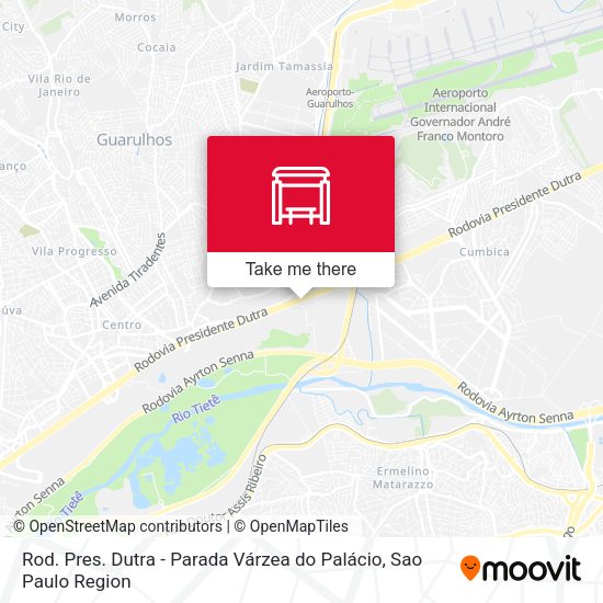 Rod. Pres. Dutra - Parada Várzea do Palácio map