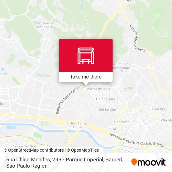 Rua Chico Mendes, 293 - Parque Imperial, Barueri map