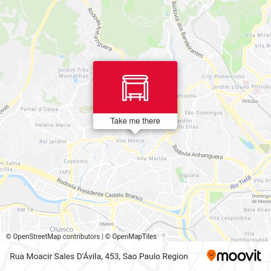 Rua Moacir Sales D'Ávila, 453 map