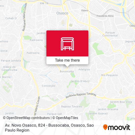 Av. Novo Osasco, 824 - Bussocaba, Osasco map