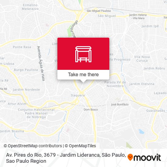 Av. Pires do Rio, 3679 - Jardim Lideranca, São Paulo map