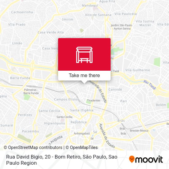 Rua David Bigio, 20 - Bom Retiro, São Paulo map
