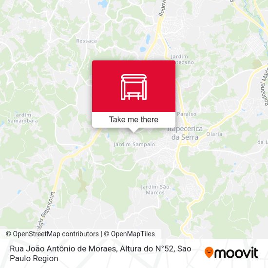 Rua João Antônio de Moraes, Altura do N°52 map