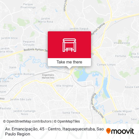 Av. Emancipação, 45 - Centro, Itaquaquecetuba map