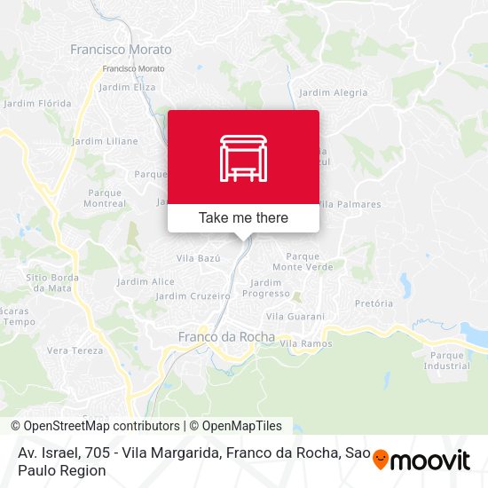 Av. Israel, 705 - Vila Margarida, Franco da Rocha map