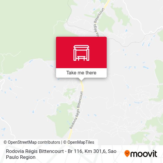 Rodovia Régis Bittencourt - Br 116, Km 301,6 map