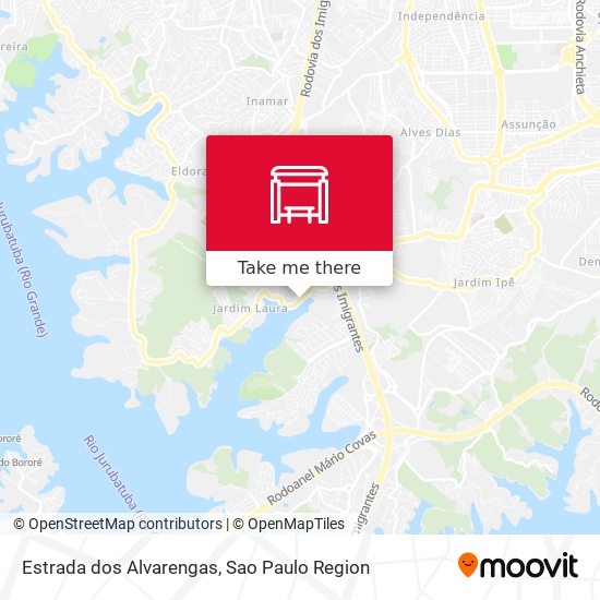 Estrada dos Alvarengas map