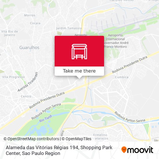 Alameda das Vitórias Régias 194, Shopping Park Center map