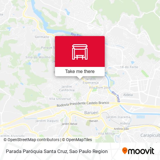 Parada Paróquia Santa Cruz map