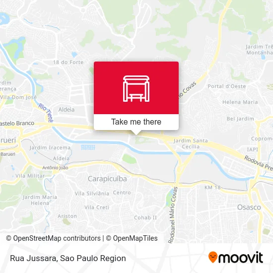 Rua Jussara map