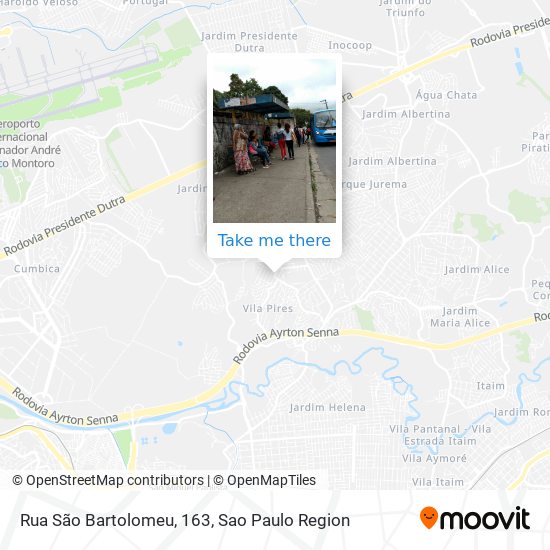 Mapa Rua São Bartolomeu, 163